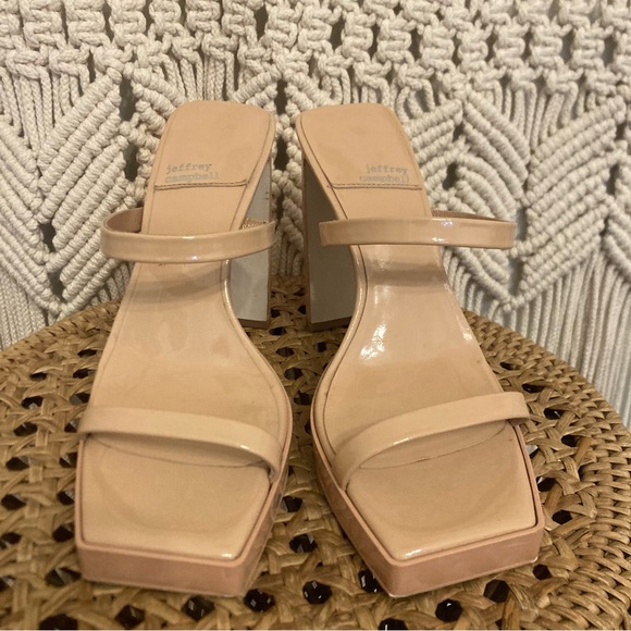 Jeffrey Campbell Hustler Heels in Dusty Nude - Picture 5 of 14